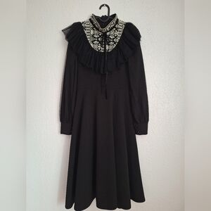Dresses Front Row By Sara Goldy Black Cocktail Dress With Puff dresses-front-row-by-sara-goldy-black-cocktail-dress-with-puff